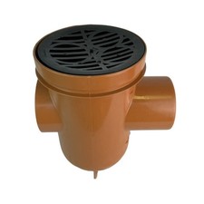 Polypipe UG425 - Underground Drain 110mm Bottle Gully - back inlet 
