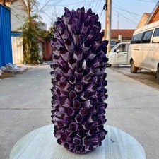 24.55LB New find purple Phantom Quartz Crystal Cluster mineral samples healing