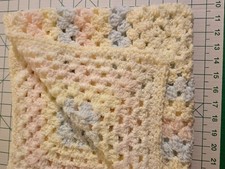 New Terry Soft Infant Baby Cradle Bassinet Receiving Blanket Hand Crocheted