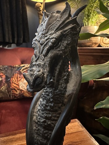 Rare pair of vintage Tom Raine Dragon candlesticks, 1993 limited edition of 1500 - Picture 13 of 21