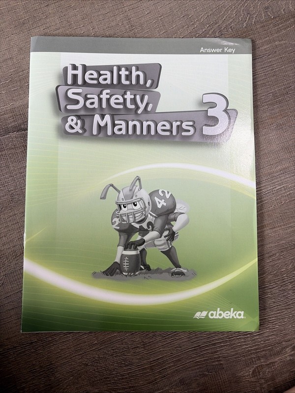 Abeka Health Safety Manners 3 Teacher Answer Key 3rd Grade Homeschool Book NEW
