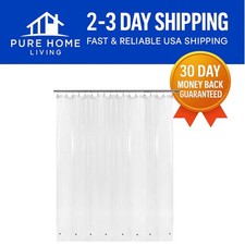 Stylish 108" x 72" Extra Wide Shower Curtain Liner - No Leaks, Easy Care PEVA