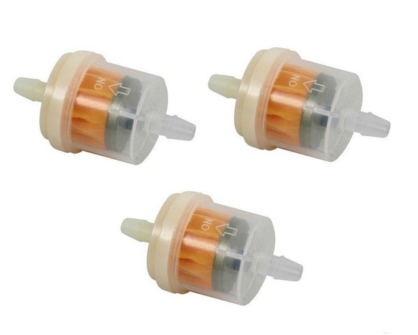 3X Kraftstofffilter Vorfilter Filter Benzinfilter Transparent 6/6Mm Pkw-image
