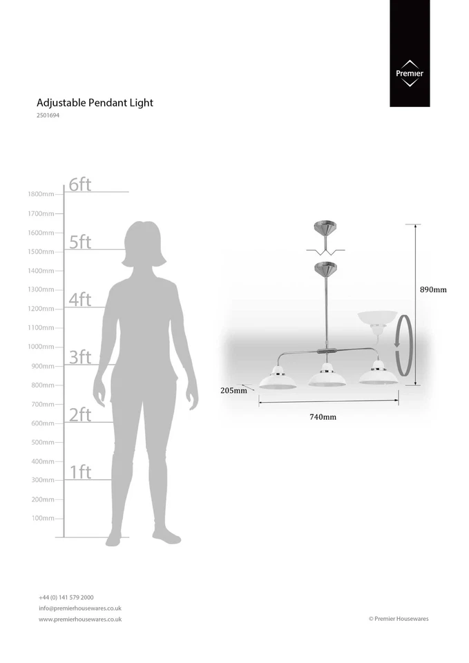 Jaspe 3 Luces Cromadas Tonos Blancos Hogar Cocina Bar Luces Techo Colgante Luz Foto 2 de 4