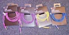 3.5mm Stereo Mini Jack Aux Lead Braided Cable, 1.2m - CHOOSE FROM 4 COLOURS