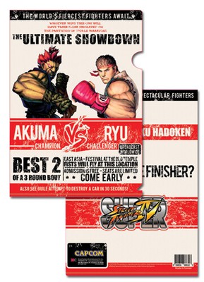 Super Strasse Kämpfer IV Akuma Vs Ryu Feile Ordner GE-8294