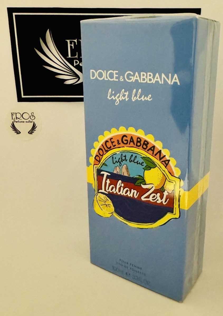 LIGHT BLUE ITALIAN ZEST BY DOLCE&GABBANA 100ML EDT WOMAN (NEW WITH