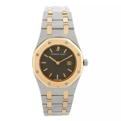 Audemars Piguet Royal Oak 29mm Steel And Gold Quartz Ladies Watch With Gray Dial