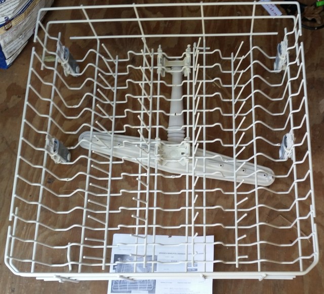 whirlpool dishwasher top rack