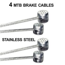 Bicycle Stainless Steel MTB Brake Cables - 1700mm, 67in - 2 pairs 4 cables 