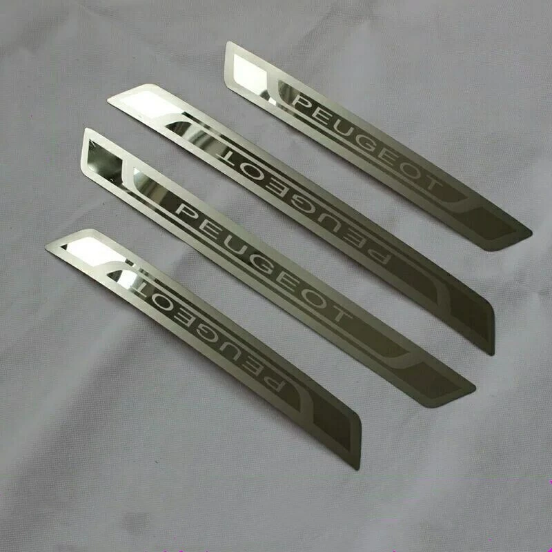 For Accessories Peugeot 208 308 2008 3008 Door Sill Scuff Plate Steel 2009 2023 - Image 3 of 4
