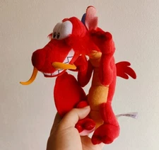 New Disney Mulan Mushu Dragon Doll Shoulder Magnetic Pal Plush Toy