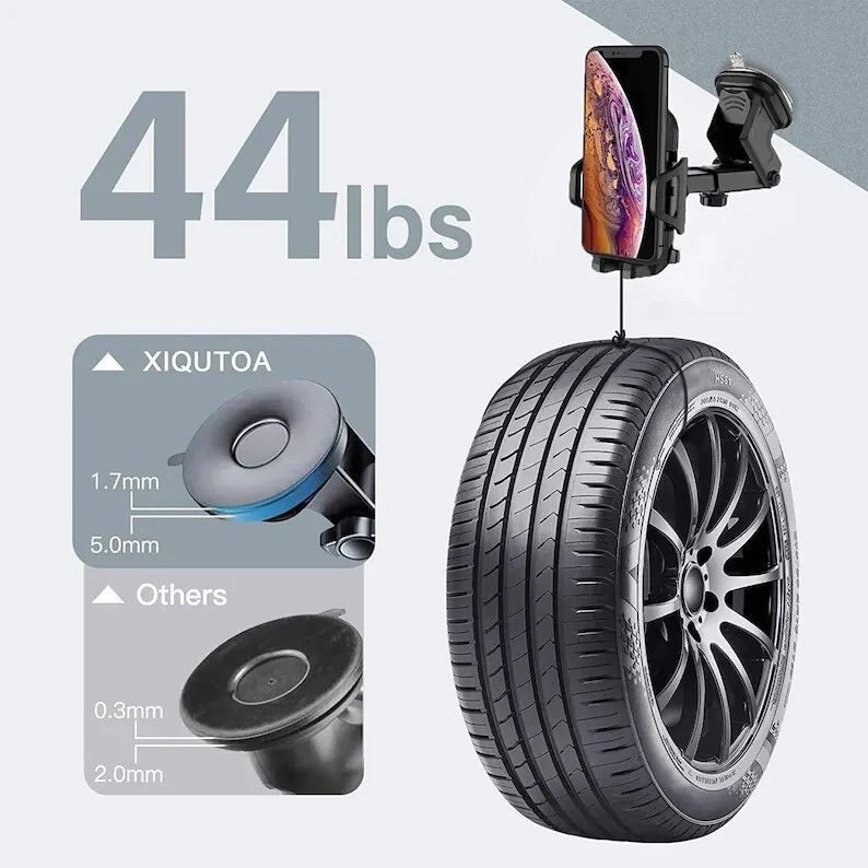 360°Car Phone Holder Universal Mount Mobile Windshield Dashboard/Air Vent desk - Image 4 of 4