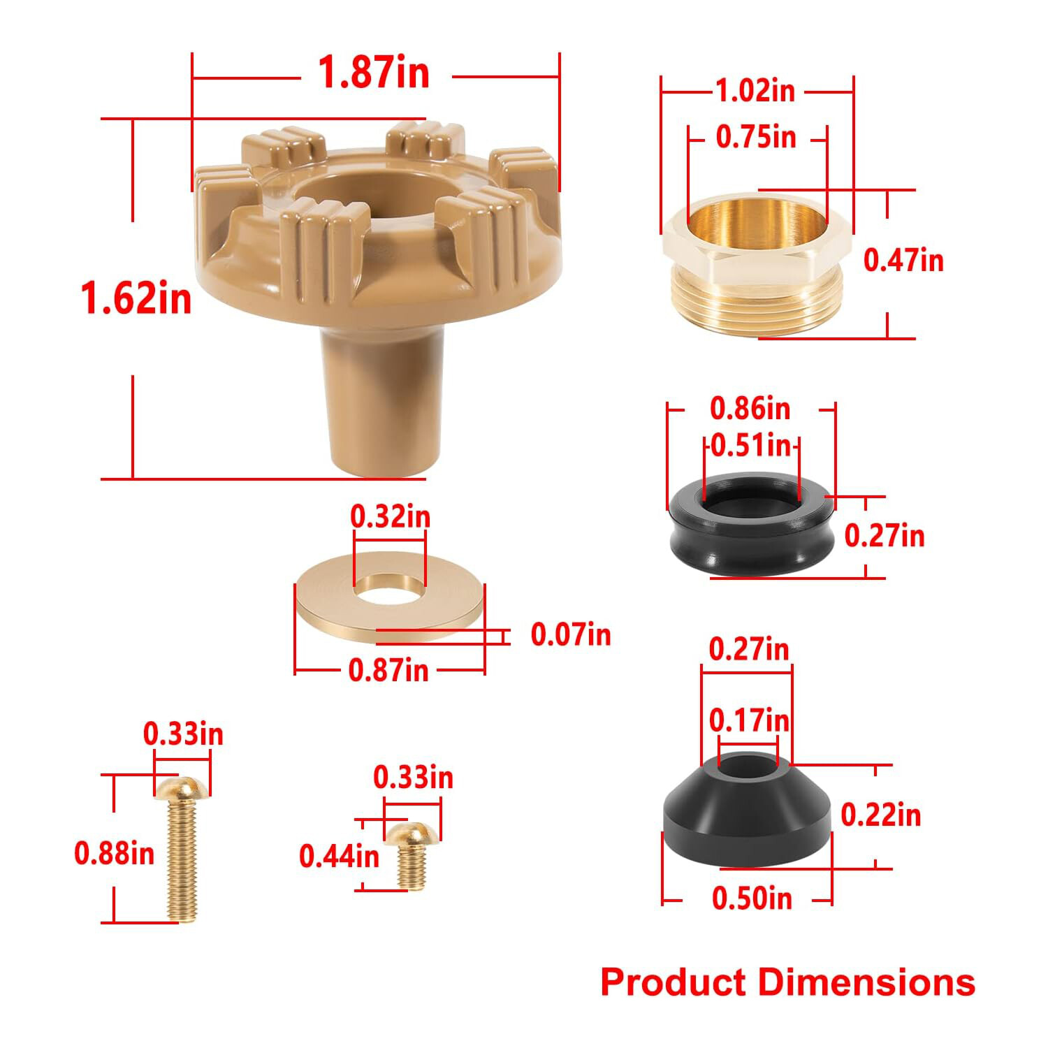 RK-14MH Repair Kit Metal Handle Outside Faucet Compatible with Model 14,Model 18