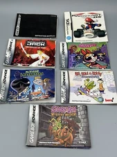 Gameboy Advance Instruction Manual Lot of 5 Powerpuff, Scooby, Samurai Jack +