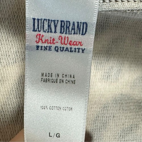 Vintage Lucky Brand Damen Hoodie mit durchgehendem Reißverschluss Gepardenmuster Pullover Gr. Large Retro y2k - Bild 7 von 12