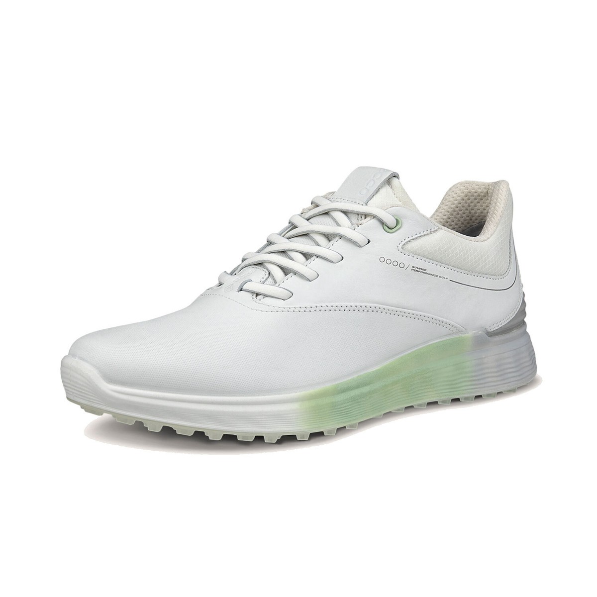New Womens ECCO GOLF S-THREE SHOE WHITE / MATCHA 102963