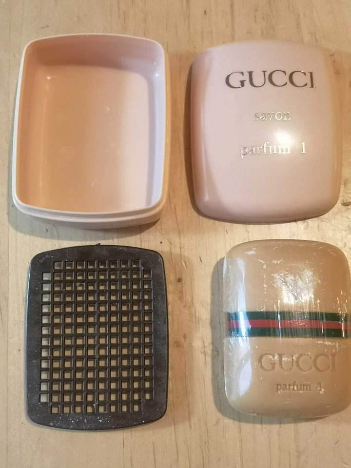 Gucci Seife Vintage 1980er Original verpackt Parfum 1 Soap Pink Creme Ref 16.803 - Bild 3 von 4