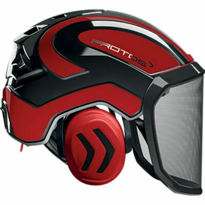 PROTOS HELMET RED AND BLACK Pfanner Protos Integral Arborist Helmet Climbing