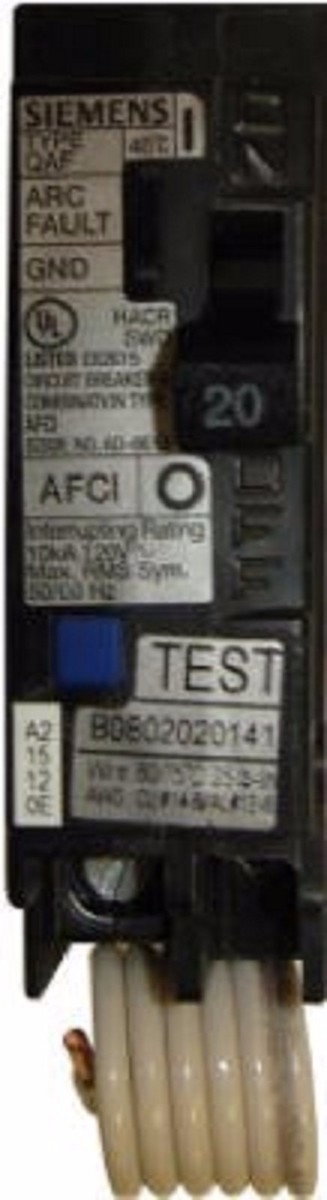 QA120AFCN - Siemens QA120AFCN - 1-Pole Combination Type Arc-Fault