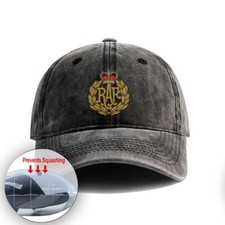 RAF Royal Air Force Cap Badge Baseball Cap Unisex Denim Hat Adjustable Dad Hats