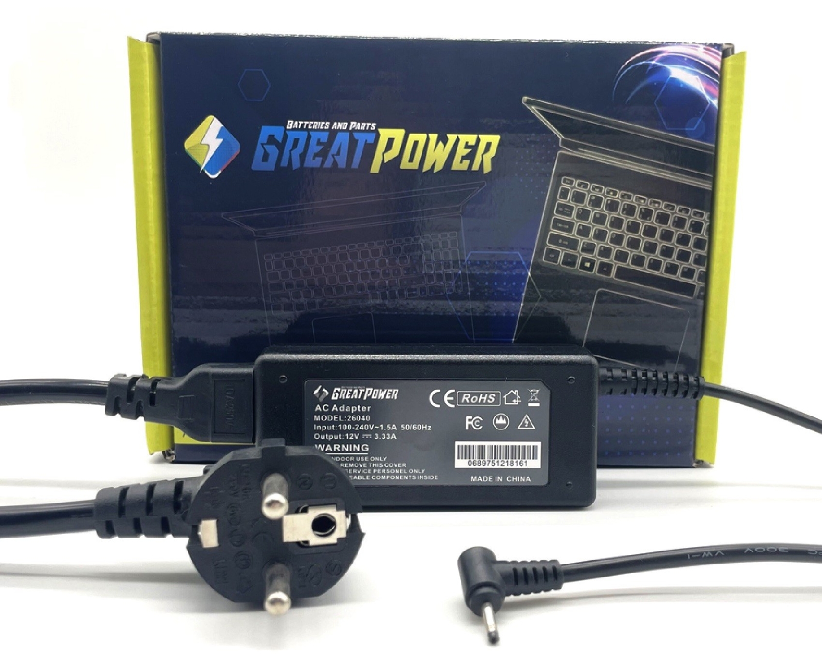 Alimentatore caricabatteria compatibile con Samsung Chromebook XE303C12 XE500T1C