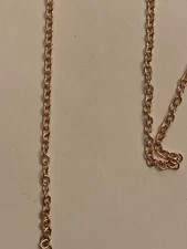 14kt gold filled rose gold 2.5x2.2mm strong and heavy cable chain 5ft