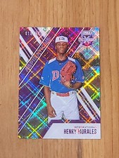 Henry Morales 2017 Panini Elite Extra Edition Purple X 18/200 Aspirations SP cnb