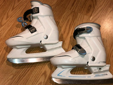 Lake Placid Nitro 7.7 GIRLS Figure Adjustable ICE SKATES Sizes 12J - 1