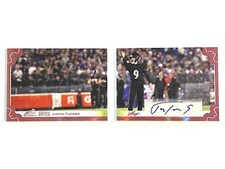 2023 Leaf Art of Sport Diptych Auto JUSTIN TUCKER /6 Booklet #D-JT1 Rare! SSP!!!