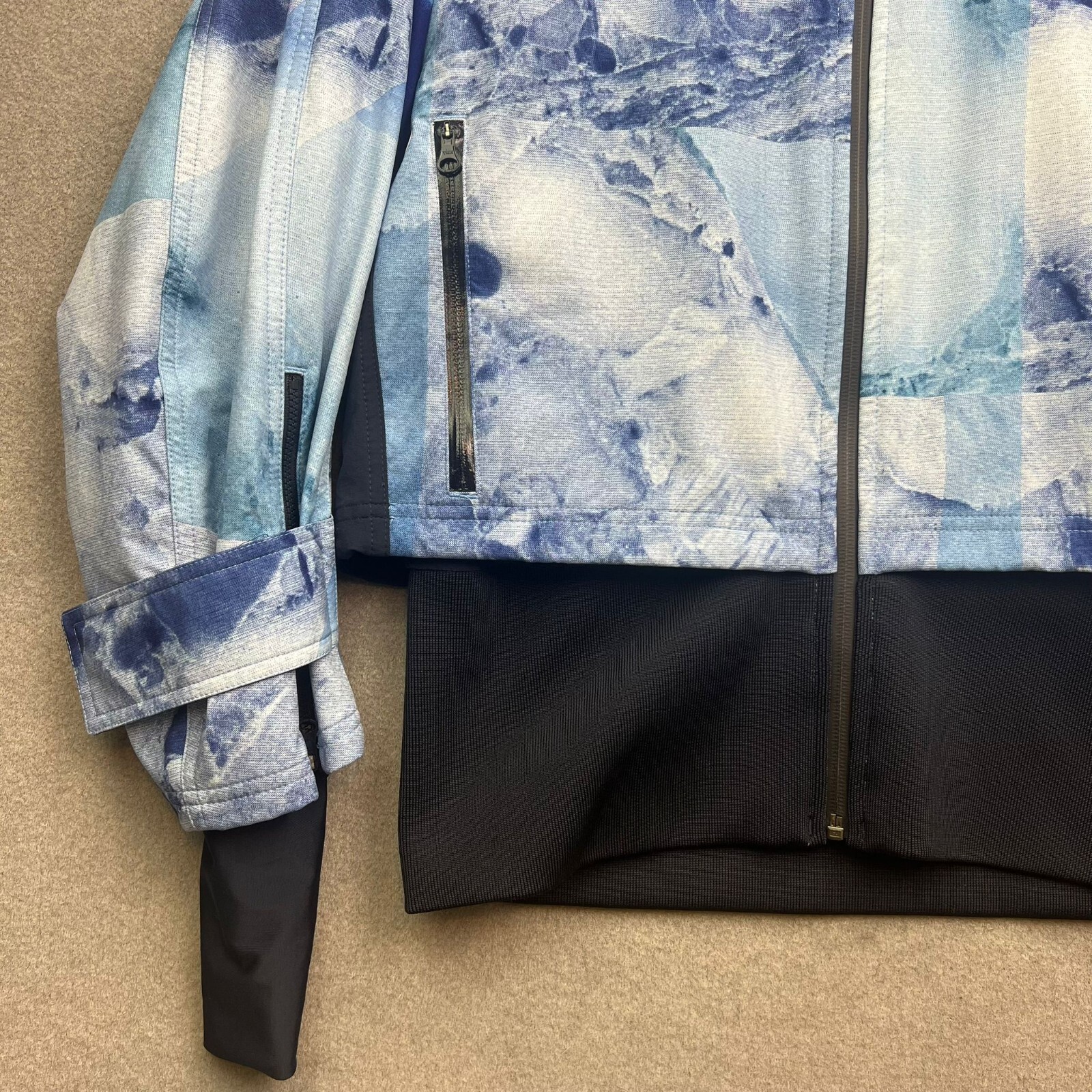 Adidas X Stella McCartney Jacket Medium Blue Trail Running Zip Outdoor RRP £216 image 8