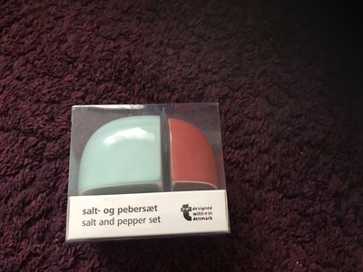Tiger Stores Flying Copenhagen blau/rot Salz & Pfefferstreuer - brandneu im Karton