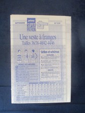 Patron Prima couture 9.94 / Veste à franges Taille 36/38-40/42-44/46