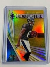 2019 Panini Phoenix Catching Fire Red #1 Marquise Brown /75