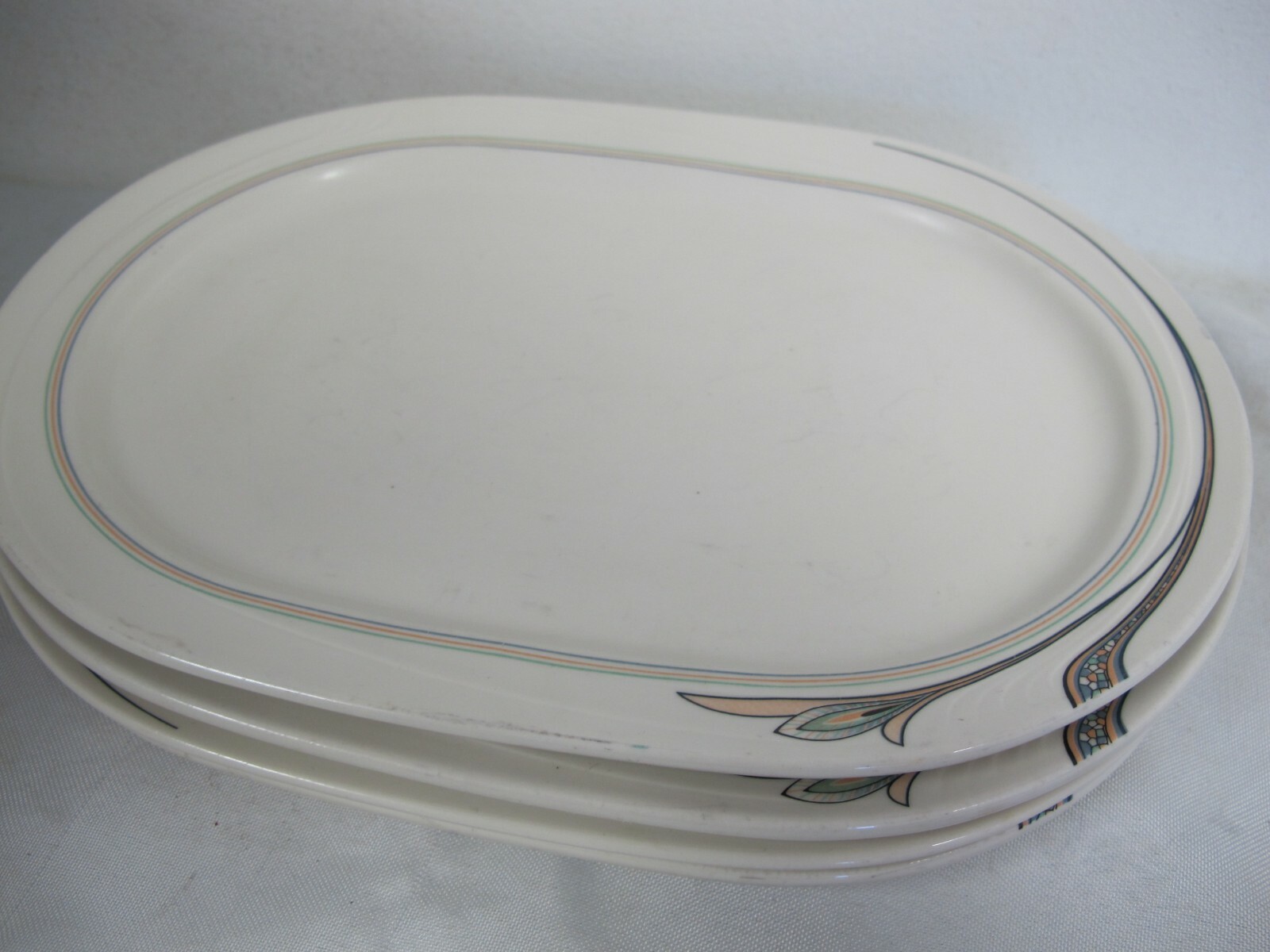 VINTAGE BUFFALO CHINA OVAL PLATES (4) ESPREE eBay