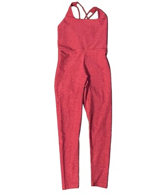Calia LustraLux Bodysuit One Piece Bricklayer Heather Back Straps XS NWT