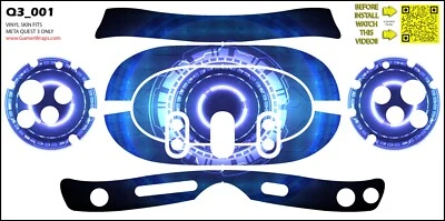 GAMERWRAPS Skin wrap that fits Quest 3 (design 001)