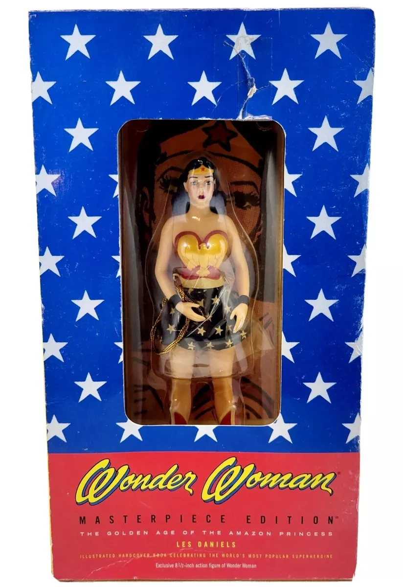 Vintage DC Comics WONDER WOMAN Masterpiece Edition, 2001 Action Fig. /Book, New