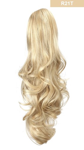 OneDor 20" Long Curly Hair Synthetic Claw Clip Drawstring Ponytail Extensions - 第 17/45 張圖片