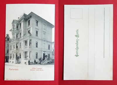 Postcard Marienbad around 1900 Villa Trianon (32518