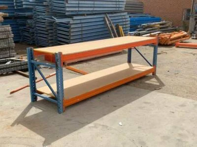 Heavy Duty Work Bench Made From Racking 3 2m Wide 1m Tall