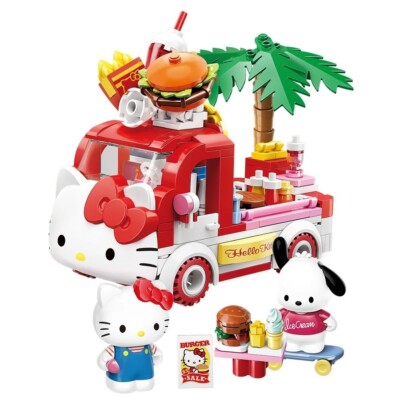 QMAN KEEPPLEY K20848 HELLO KITTY & POCHACCO'S FAST STREET FOOD