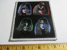 Kiss Heads Patch C& D Visionary  Music Rock Band Memorabilia