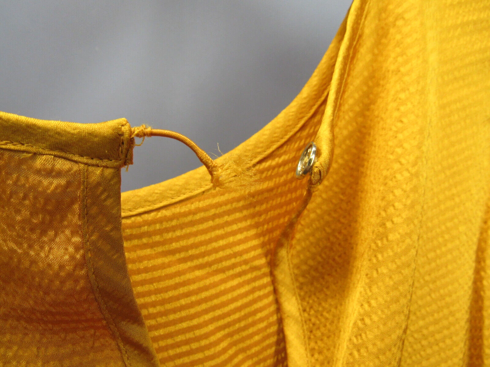 Abito Michael Kors raso manica lunga balza $140 taglia XS # 10A 2415 Blm