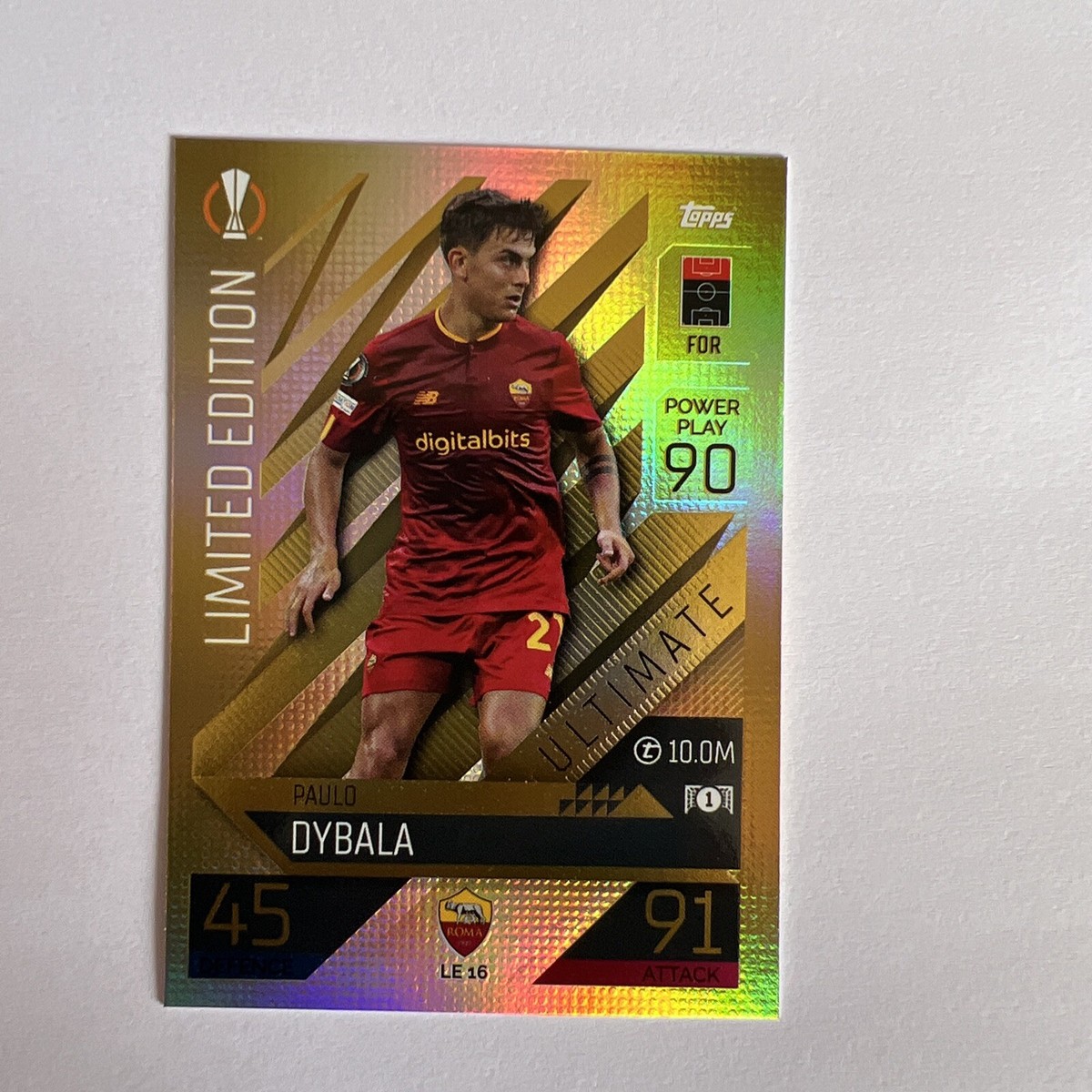 Paulo Dybala match attax 22/23 Limited Edition ULTIMATE CARD # LE