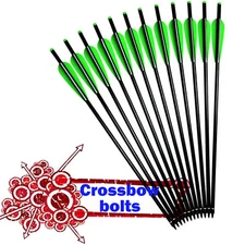 Professional Grade Aluminum Arrows for Crossbow Hunting – Pack of 6/12