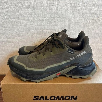 Salomon AlphaCross 5GTX Trail Running Shoes GORE-TEX Olive Green 26.5cm