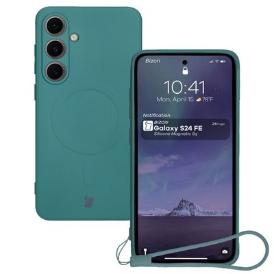 Handyhülle für Galaxy S24 FE Bizon Case Cover Schutzhülle Etui Hülle Dunkelgrün
