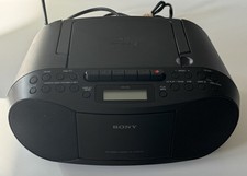 Sony CFD-S70 Boombox Cassette Tape CD Player Radio Tested CD Player Won t Spin