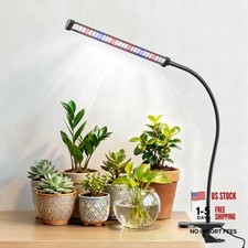 LED Grow Light, 5700K Full Spectrum Clip Plant Growing Lamp with Clip-1Head